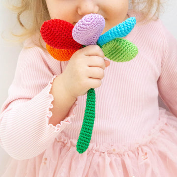 Baby Flower Toy Crochet Pattern