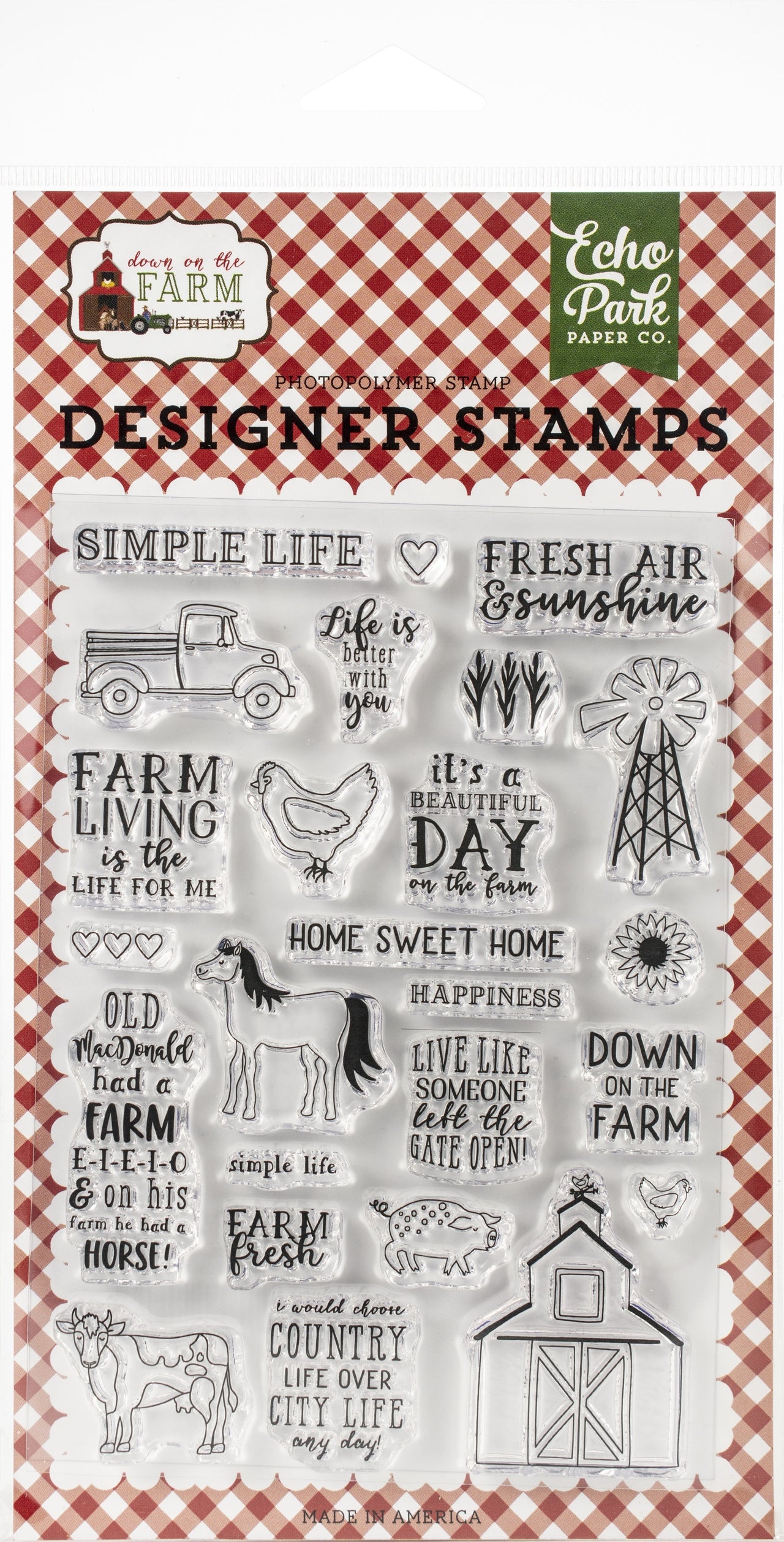 Echo Park Paper Echo Park Stamps - Down On The Farm
