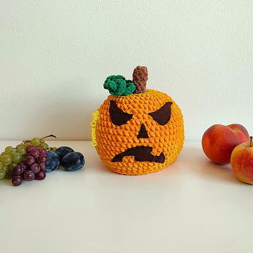Reversible Halloween Plush Pumpkin Pattern - Plush Toy Crochet Pattern