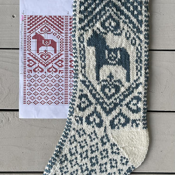 Dala Horse Christmas Stocking
