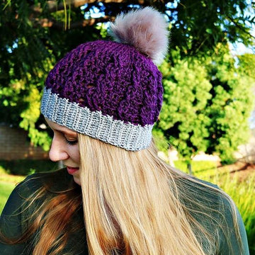 Ribbed Cable Textured Beanie