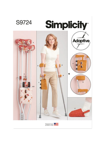Simplicity Crutch Pads, Bag and Toe Cover S9724 - Sewing Pattern
