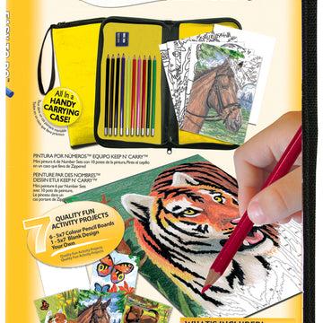 Royal Brush Big Kid's Choice Easy To Do Keep 'N Carry Set - Color Pencil By Number