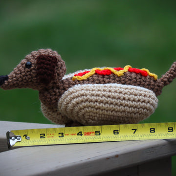 Hot Dog Dachshund Amigurumi