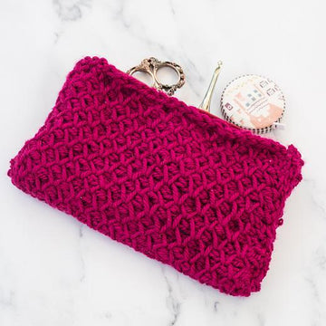 Tunisian Smock Pouch