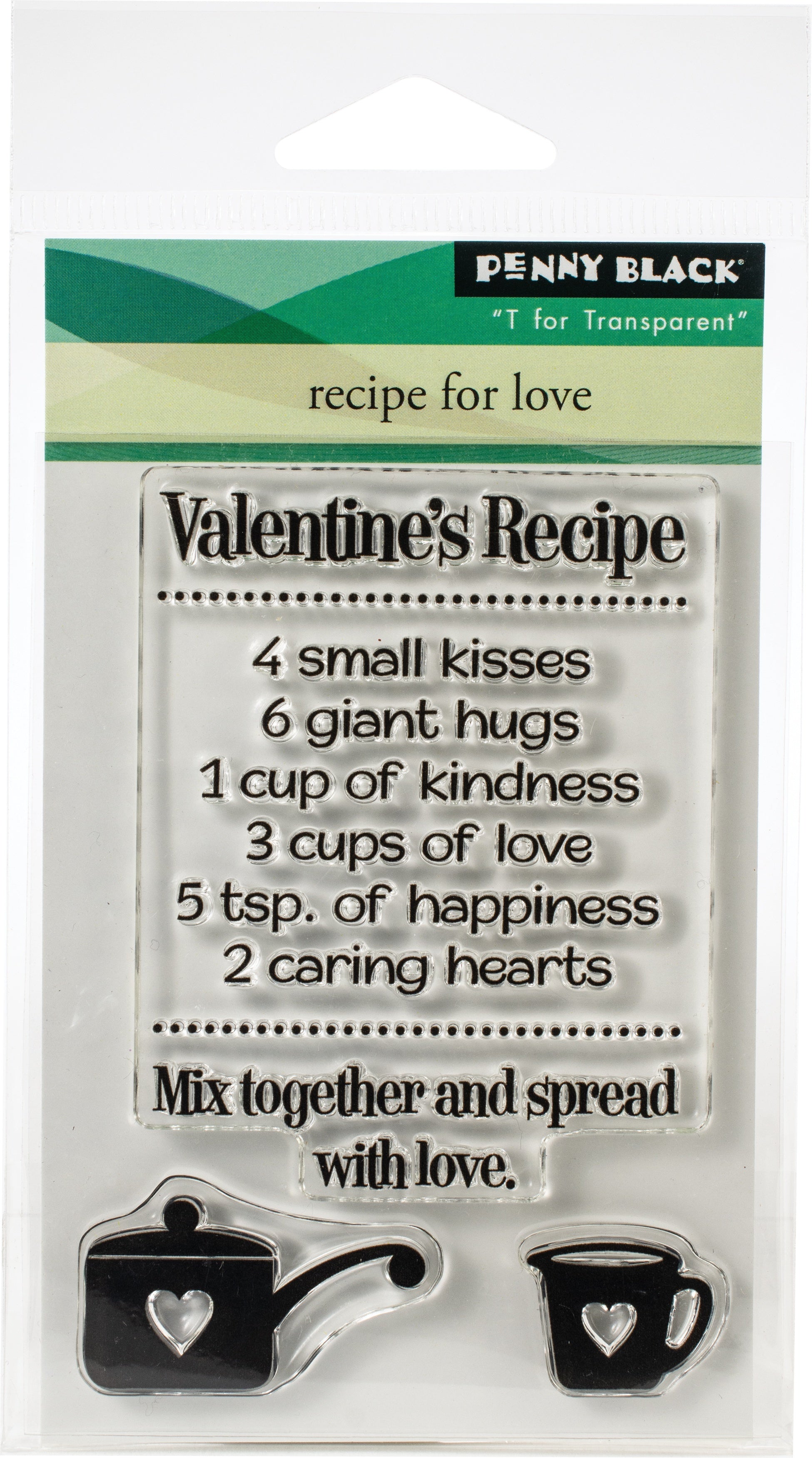 Penny Black Clear Stamps - Recipe For Love 3"X4"