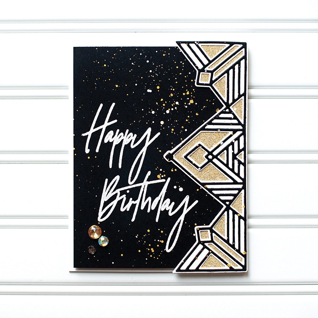 Pinkfresh Studio Clear Stamp Set 6"X8" - Scripted Bold Sentiments 2