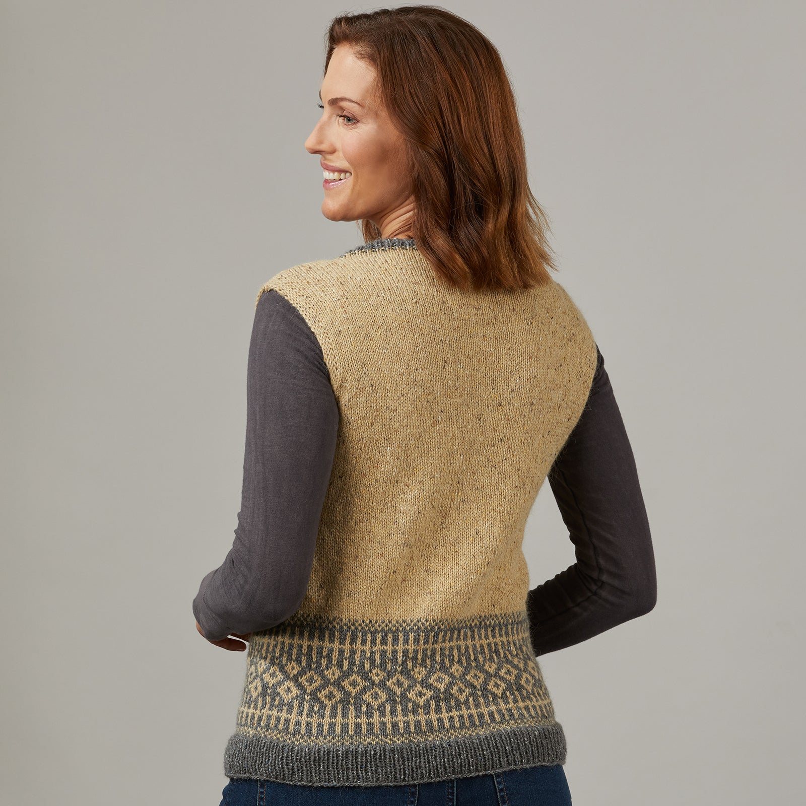 1363 Winesap - Vest Knitting Pattern for Women in Valley Yarns Worthington
