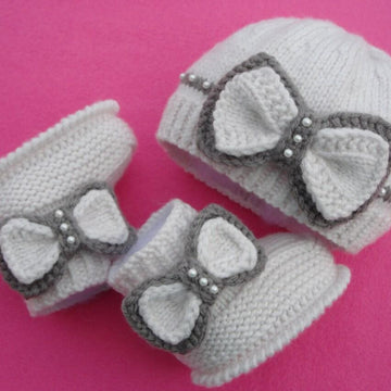 Knitted Baby Shoes Baby Beanie Pattern Baby Girl