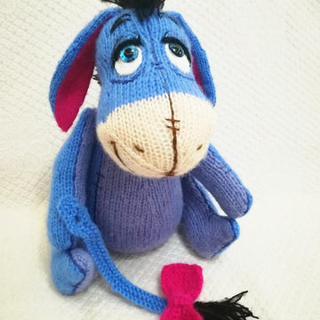 Knitted Donkey Winnie's friend