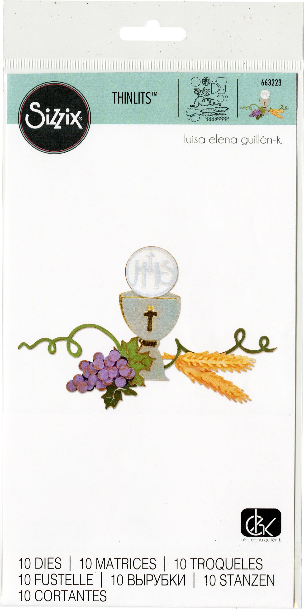Sizzix Thinlits Dies By Luisa Elena Guillen-K 10/Pkg - Set De Primera Comunion