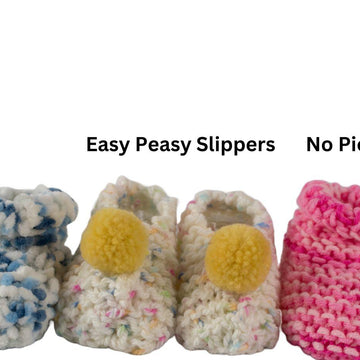 Easy Newborn Booties Trio