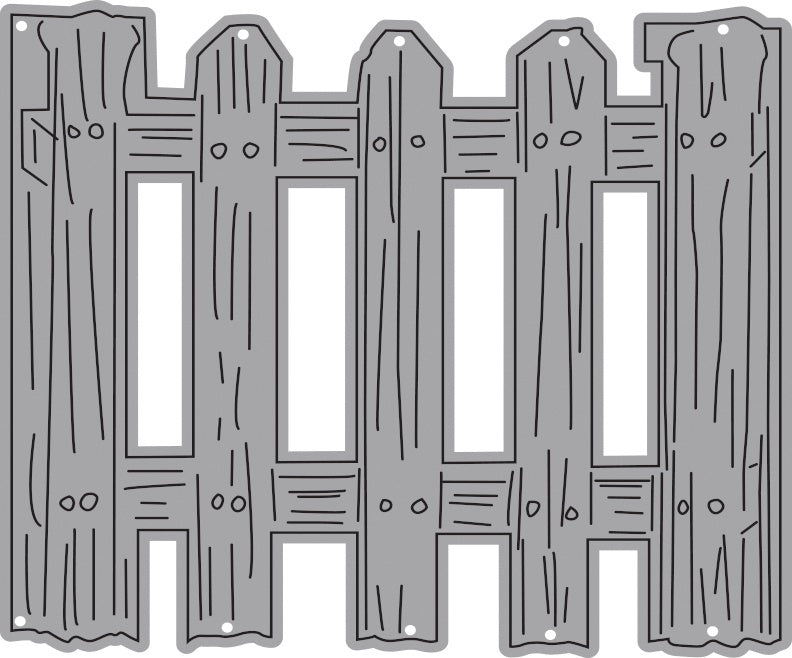 Elizabeth Craft Designs Elizabeth Craft Metal Die By Susan's Garden Club - Garden Notes-Garden Fence