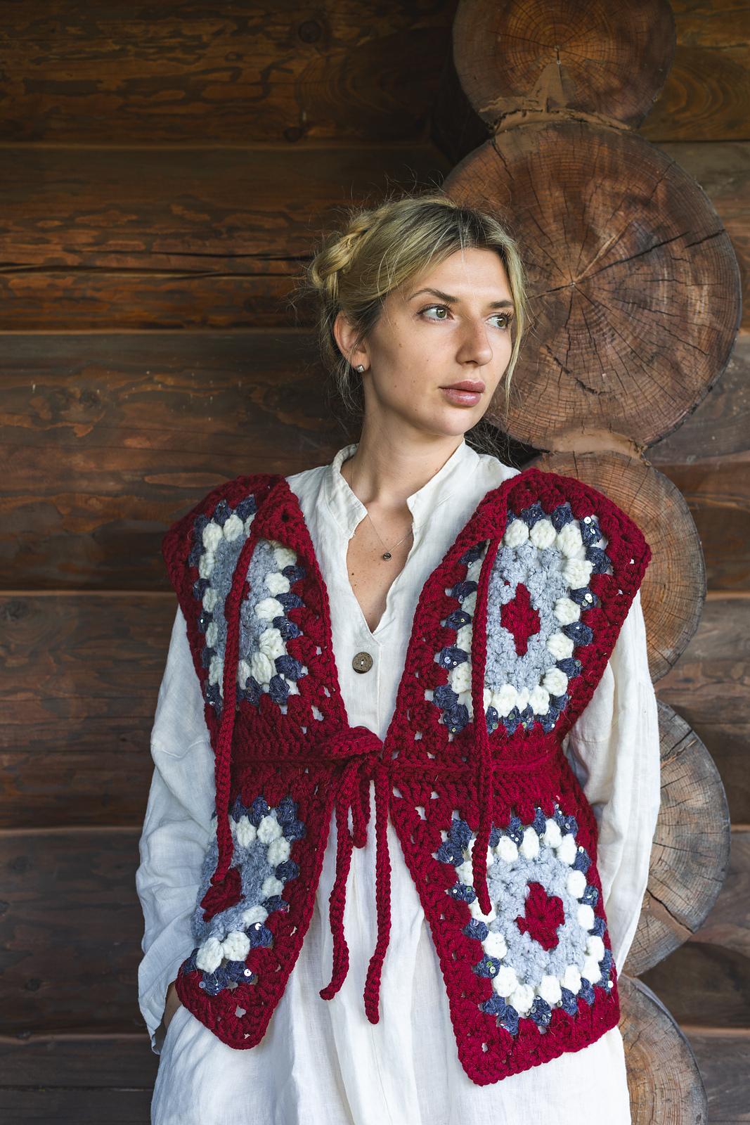 Granny square vest