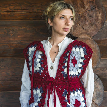Granny square vest