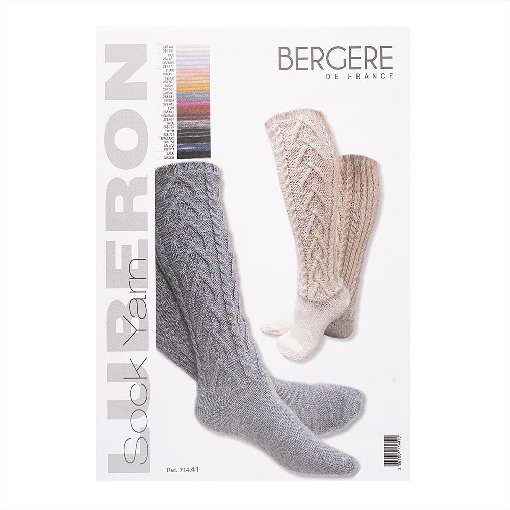 Cabled Long Socks in Bergere de France Luberon - 71441 - Leaflet