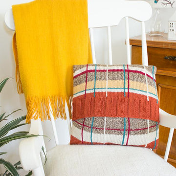 Pheasant tartan cushion