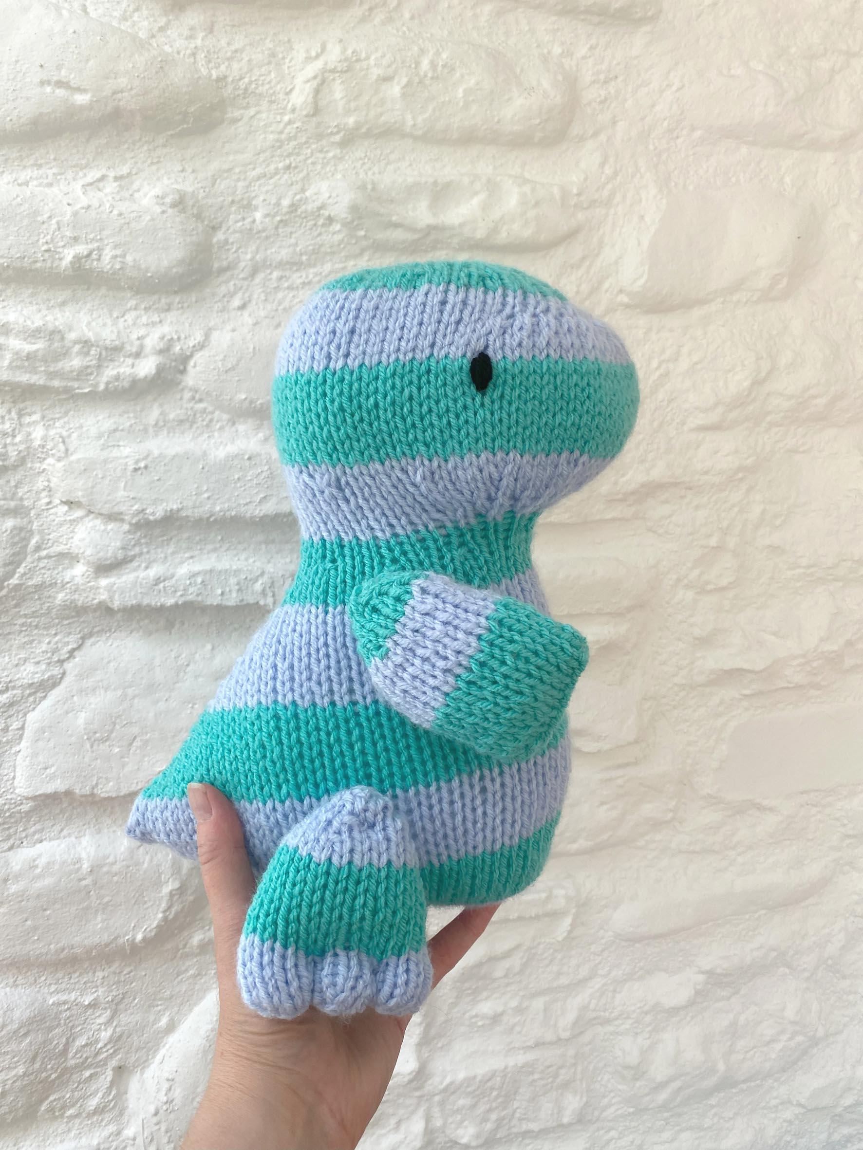 Baby T Rex Dinosaur Toy Knitting Pattern