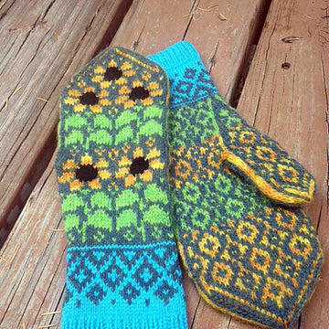 Sunflowers Mittens