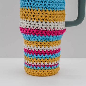 Striped Crochet Stanley Cup Cover