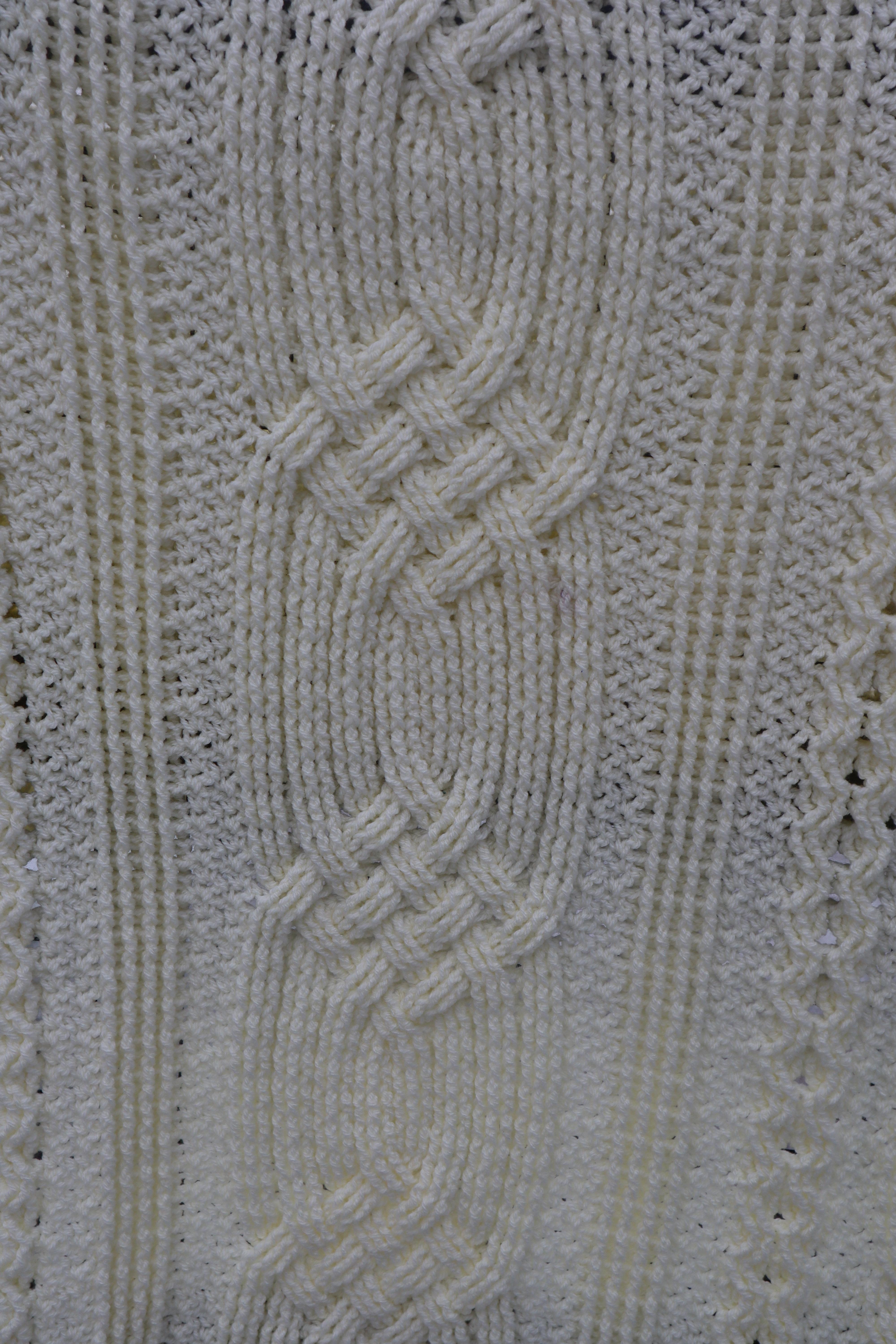 Bonnie's Winter Cabled Throw