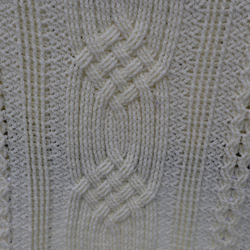 Bonnie's Winter Cabled Throw