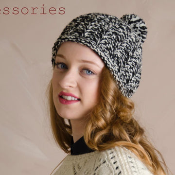 Cosy ribbed hat and scarf set