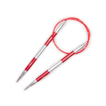 KnitPro Smartstix Red Fixed Circular Needles 40cm (16in) (1 Pair)