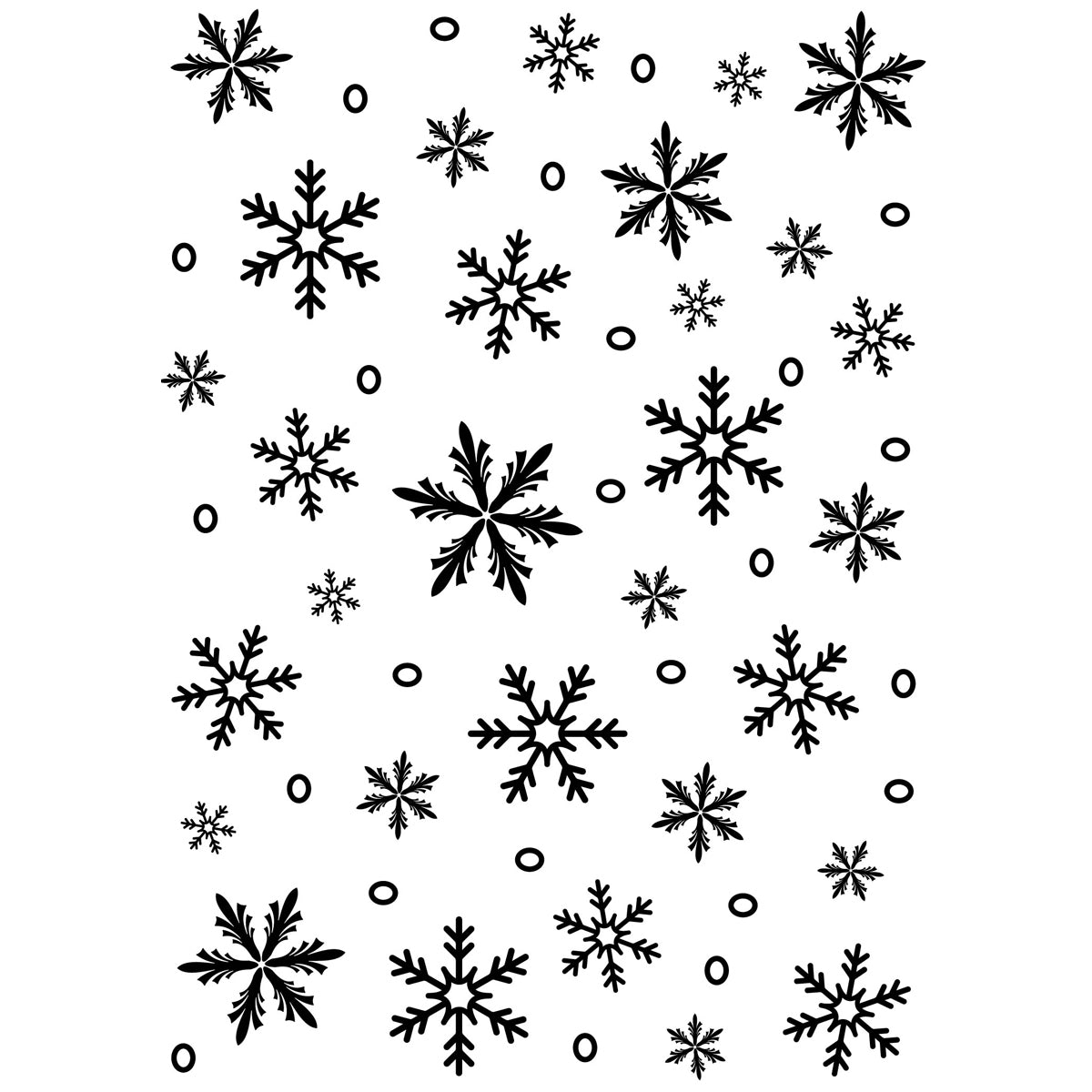 Darice Embossing Folder Background 5"X7" - Snowflake