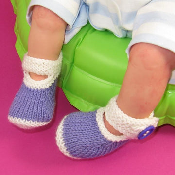 Baby 2 Colour Big Ankle Strap Sandals Booties