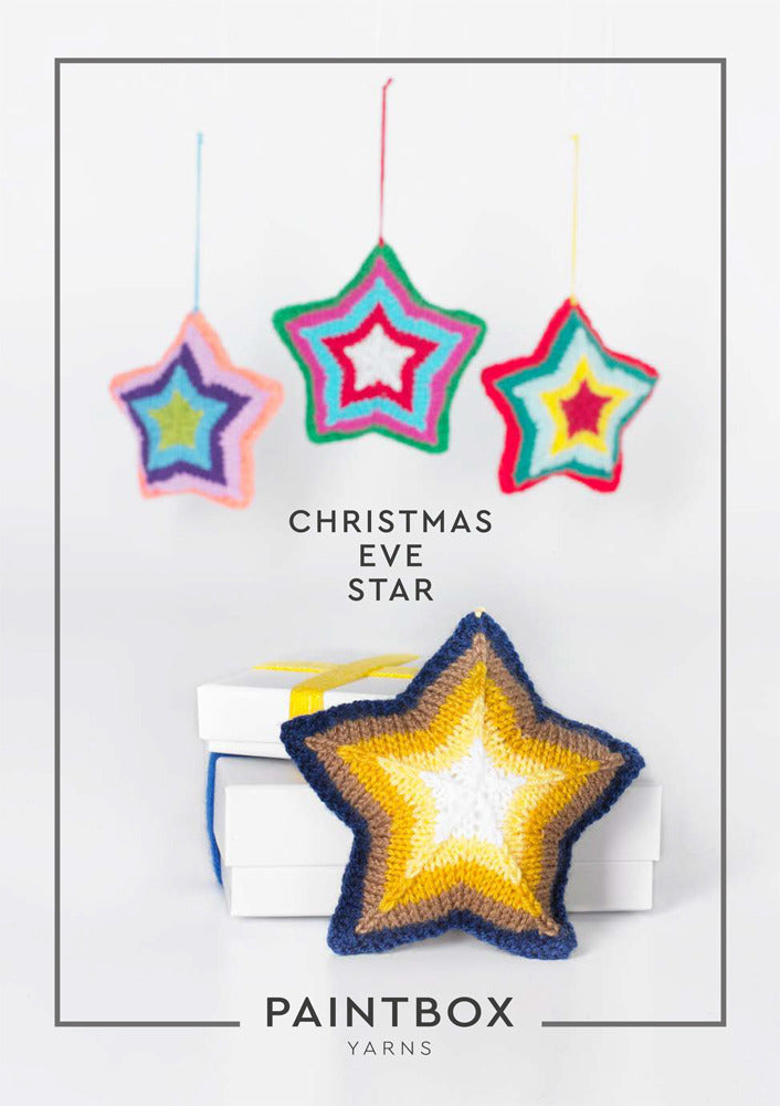 "Christmas Eve Star" - Knitting Pattern For Christmas in Paintbox Yarns Simply DK - DK-XMAS-KNIT-001