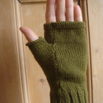 Barn Owl fingerless gloves/mitts