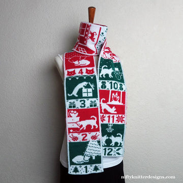 12 Cats of Christmas Scarf