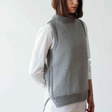 Smith Vest in Erika Knight Gossypium Cotton - Downloadable PDF