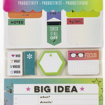 Happy Planner Note Cards/Sticky Note Multi Pack - Productivity, 388/Pkg