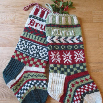 Holly & Snowflake Stocking