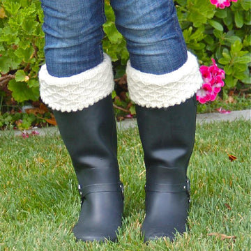 Quilted Lattice Welly Warmers