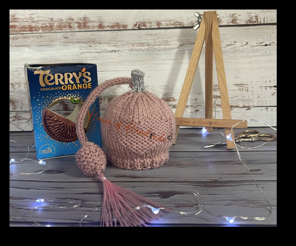Perfume Bottle Chocolate Orange Cover Knitting Pattern