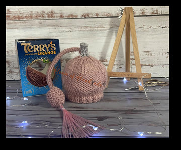 Perfume Bottle Chocolate Orange Cover Knitting Pattern