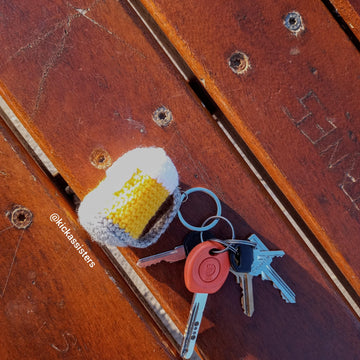 Beer mug keychain
