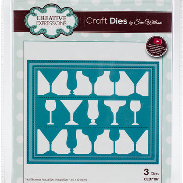 Creative Expressions Craft Dies By Sue Wilson - Happy Hour Background