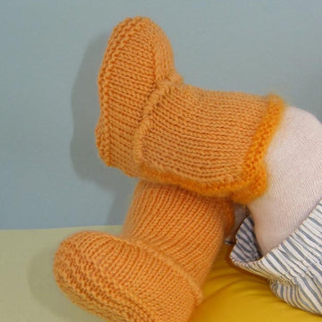 Baby Fur Trim Pull On Booties