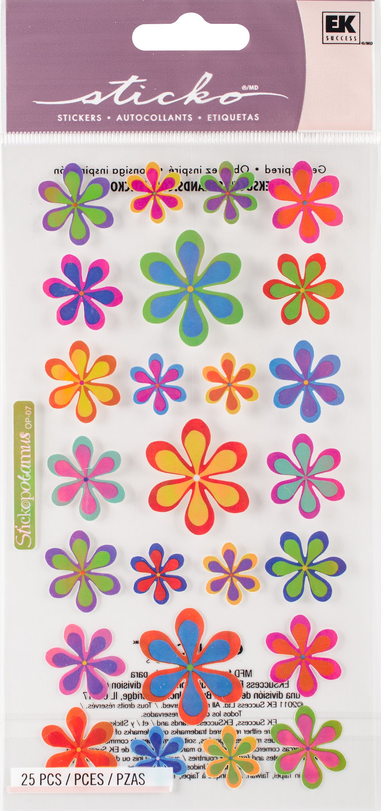 Sticko Stickers - Funky Flowers