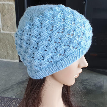 Mindy - lace stitch beanie