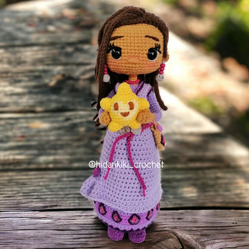 ASHA WISH princess amigurumi doll