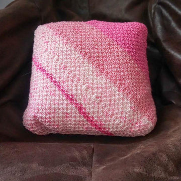 Diagonal Sand Stitch Pillow