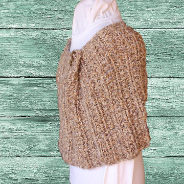 Chunky Ribbed Cape or Cowl