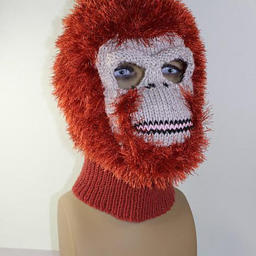 Toddler,Child and Adult Orangutan Mask Balaclava