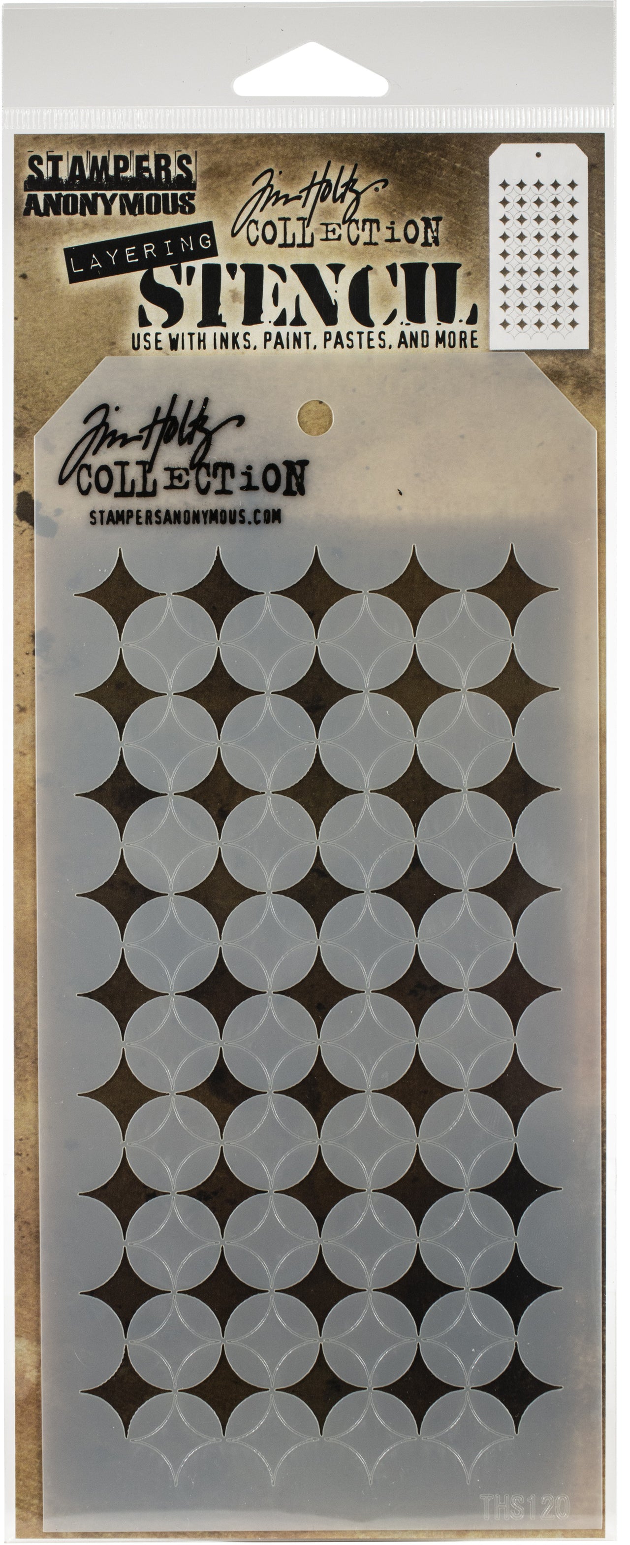 Stampers Anonymous Tim Holtz Layered Stencil 4.125"X8.5" - Shifter Burst