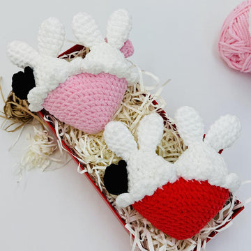 Heart Rabbit Crochet Pattern ,Heart Bunny Amigurumi